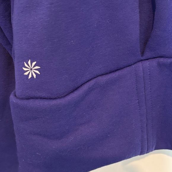 Athleta Altitude Polartec Half Zip Pullover Sweatshirt Noble Blue Purple S - Picture 9 of 13